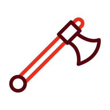 Kişisel ve ticari kullanım için Axe Glyph İki Renk Simgesi