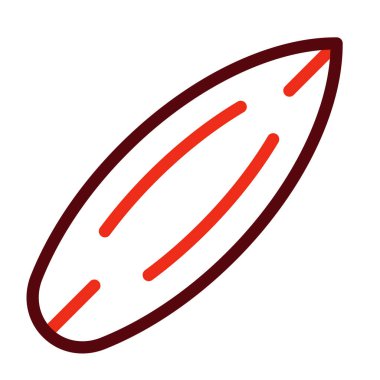 Kişisel ve ticari kullanım için sörf tahtası sembolü iki renk simgesi