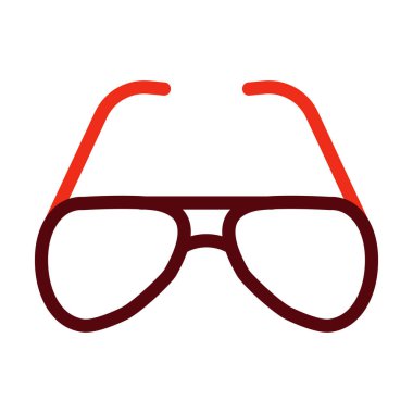 Kişisel ve ticari kullanım için Güneş Gözlüğü Sembolü İki Renk Simgesi