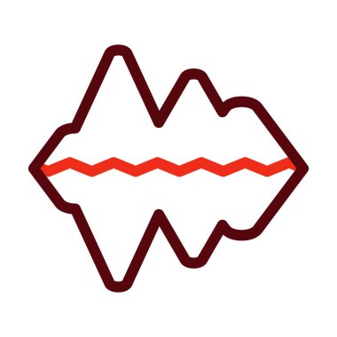 Kişisel ve ticari kullanım için Iceberg Glyph İki Renk Simgesi