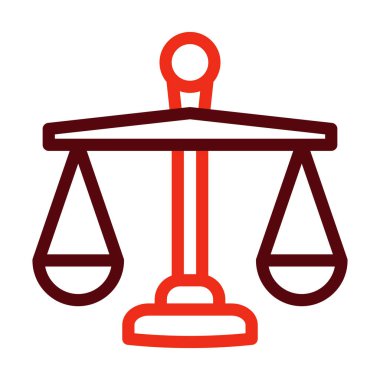 Kişisel ve Ticari Kullanım İçin İki Renk Simgesi Dengesi