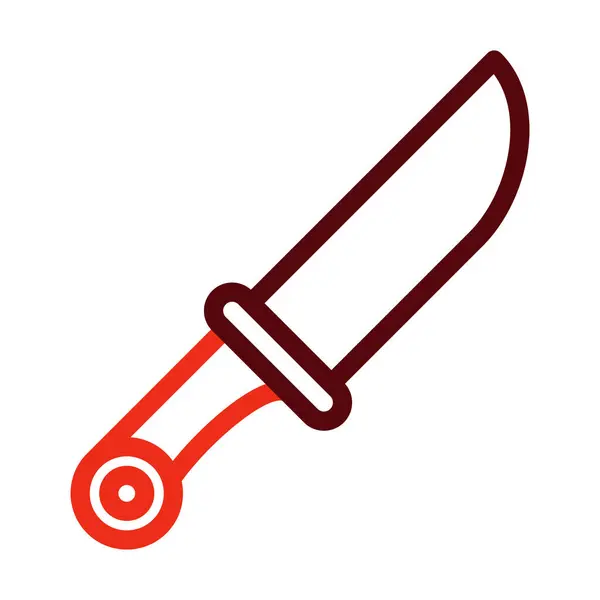 Bıçak Şareti Kişisel Ticari Kullanım Çin Renk Simgesi — Stok Vektör