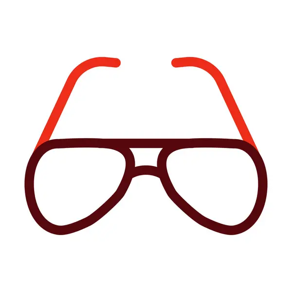 Óculos Sol Glyph Ícone Duas Cores Para Uso Pessoal Comercial —  Vetores de Stock