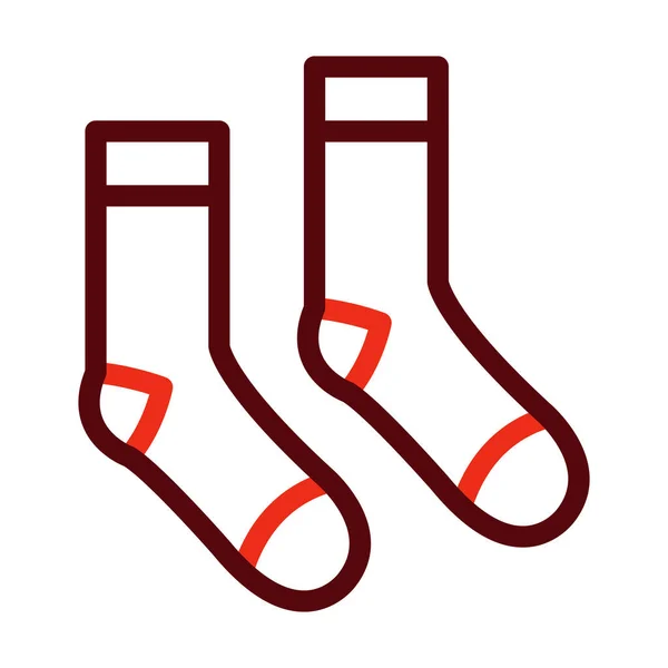 Socks Glyph个人和商业用途的双色图标 — 图库矢量图片