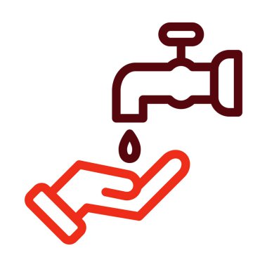 Wudu Glyph Kişisel ve Ticari Kullanım İçin İki Renk Simgesi