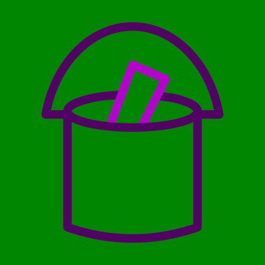 Kişisel ve ticari kullanım için Boya İşareti İki Renk Simgesi ile Tin