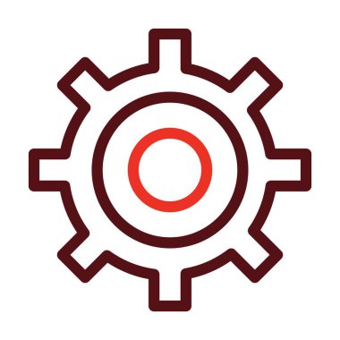 Kişisel ve ticari kullanım için İki Renk Simgesi Tekerlek Çizimi