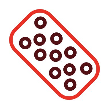 Kişisel ve ticari kullanım için Sünger Kabartma İki Renk Simgesi