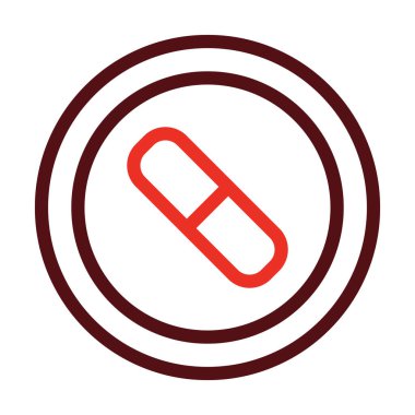 Kişisel ve ticari kullanım için Sağlık Hizmetleri Sembolü İki Renk Simgesi