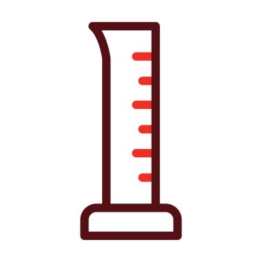 Kişisel ve Ticari Kullanım İçin Mezuniyet Silindiri Sembolü İki Renk Simgesi