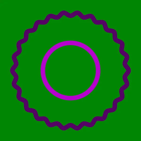 Cirkulär Såg Glyph Två Färg Ikonen För Personligt Och Kommersiellt — Stock vektor