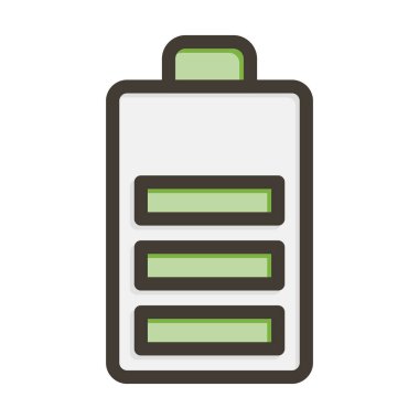 Pil Kalın Çizgisi Kişisel ve Ticari Kullanım İçin Renklerle Dolu