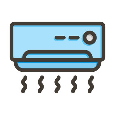 Klima Kalın Çizgisi Kişisel ve Ticari Kullanım İçin Renklerle Dolu