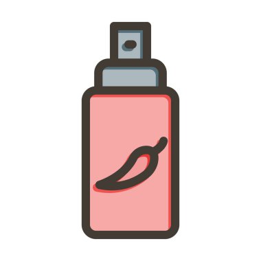 Biber gazı sıkma hattı Kişisel ve ticari kullanım için renkler dolduruldu