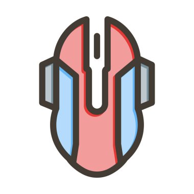 Fare Kalın Çizgisi Kişisel ve Ticari Kullanım İçin Renkleri Doldurdu