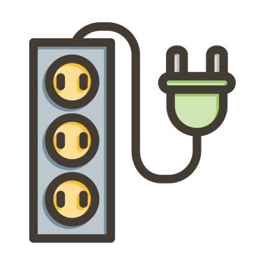 Genişleme CordKalın Çizgisi Kişisel ve Ticari Kullanım İçin Renkler Dolduruldu