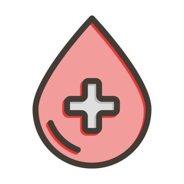 Kan Düşürme Kalın Çizgisi Kişisel ve Ticari Kullanım İçin Renklerle Dolu