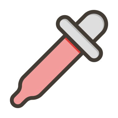 Göz damlası Kalın Çizgisi Kişisel ve Ticari Kullanım İçin Renklerle Dolu