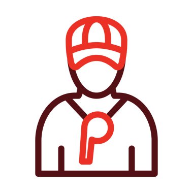 Kişisel ve Ticari Kullanım İçin Koç Kalın Çizgi İki Renk Simgeleri