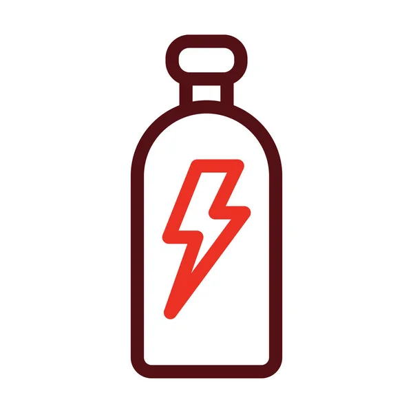 Drink Thick Line Two Color Icons Für Den Persönlichen Und — Stockvektor