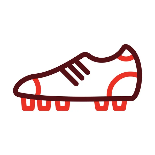 足球靴 个人和商业用途的双色图标 — 图库矢量图片