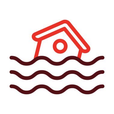 Kişisel ve ticari kullanım için Kalın Çizgi İki Renk Simgeleri