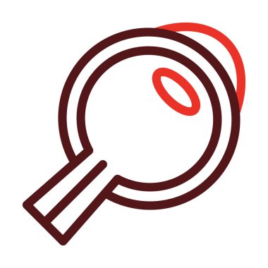 Kişisel ve ticari kullanım için Göz Kalın Çizgisi İki Renk Simgesi