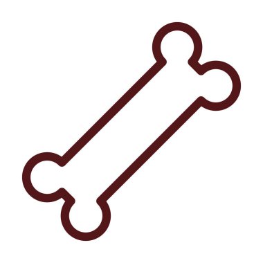 Kişisel ve ticari kullanım için Kalın Kemik Çizgisi İki Renk Simgesi