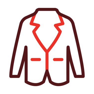 Kişisel ve ticari kullanım için Kalın Çizgili İki Renk Simgesi