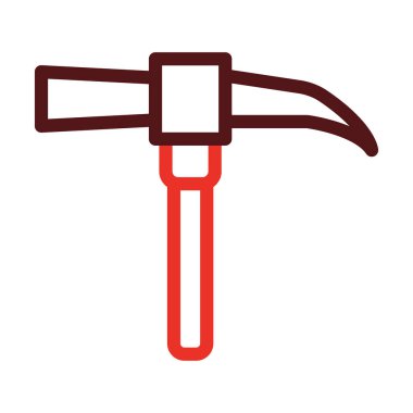 Kişisel ve ticari kullanım için Mattock Kalın Satır İki Renk Simgesi Seç