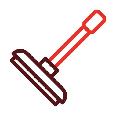 Silecek Kalın Çizgisi Kişisel ve Ticari Kullanım İçin İki Renk Simgesi