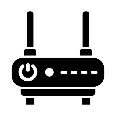 Kişisel ve ticari kullanım için Wifi Yönlendirici Vektör Kabartma Simgesi