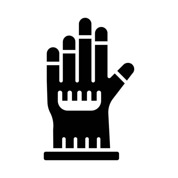Ενσύρματο Glove Vector Glyph Εικονίδιο Για Προσωπική Και Εμπορική Χρήση — Διανυσματικό Αρχείο