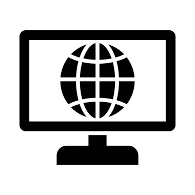 Kişisel ve Ticari Kullanım İçin Dijital Pazarlama Vektörü Glyph Simgesi