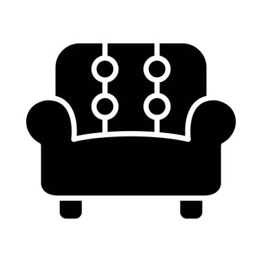 Kişisel ve ticari kullanım için Koltuk Vektörü Kabartma Simgesi