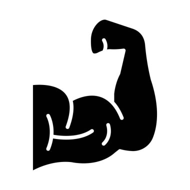 Kişisel ve ticari kullanım için Kas Vektörü Kabartma Simgesi