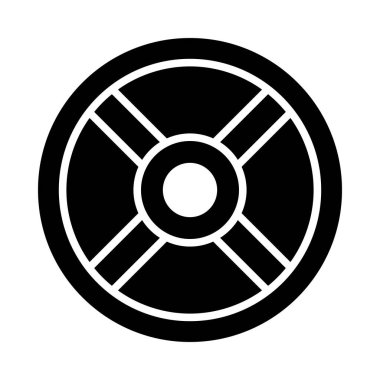 Kişisel ve ticari kullanım için Ağırlık Plakaları Vektör Kabartma Simgesi