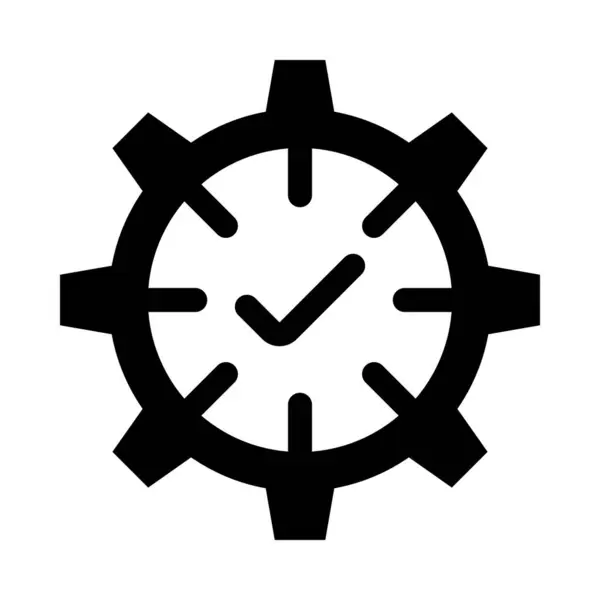 Efficiency Vector Glyph Icon Für Den Persönlichen Und Kommerziellen Gebrauch — Stockvektor