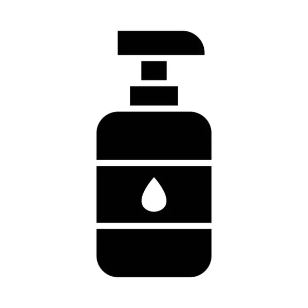 個人的および商業的使用のための液体石鹸ベクトルグリフアイコン — ストックベクタ