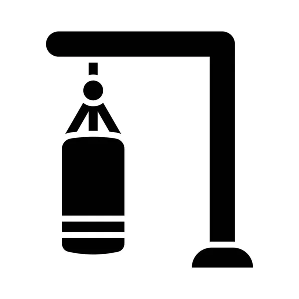 Boxningssäck Vector Glyph Icon För Personligt Och Kommersiellt Bruk — Stock vektor