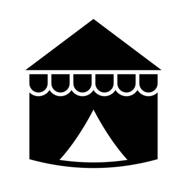 Kişisel ve ticari kullanım için Sirk Çadırı Vektörü Kabartma Simgesi