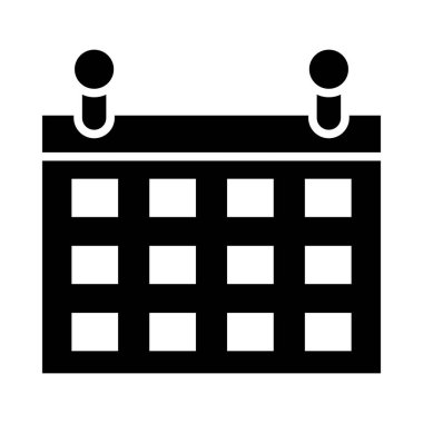 Kişisel ve Ticari Kullanım İçin Takvim Vektörü Kabartma Simgesi