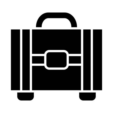 Kişisel ve Ticari Kullanım İçin Bavul Vektörü Glyph Simgesi