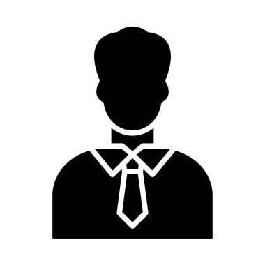 Kişisel ve Ticari Kullanım İçin Danışman Vektör Glyph Simgesi