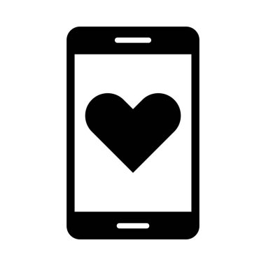 Kişisel ve ticari kullanım için Kalp Vektörü Kabartma Simgesi