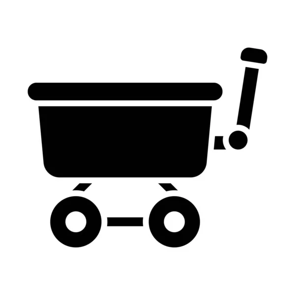 Wagon Vector Glyph Icon Für Den Persönlichen Und Kommerziellen Gebrauch — Stockvektor
