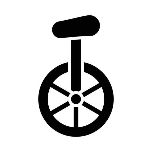 Monocycle Vector Glyph Icon Para Uso Personal Comercial — Vector de stock