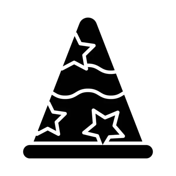 Party Hut Vector Glyph Icon Für Den Persönlichen Und Kommerziellen — Stockvektor