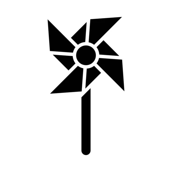 Pinwheel Vector Glyph Icon Voor Persoonlijk Commercieel Gebruik — Stockvector