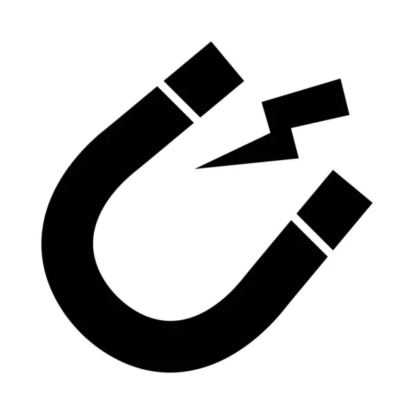 Magnet Vector Glyph Icon Für Den Persönlichen Und Kommerziellen Gebrauch — Stockvektor